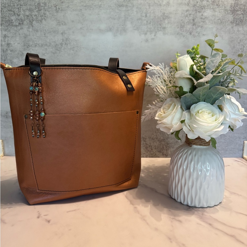 Portland Leather Havana Leather Tote Bag